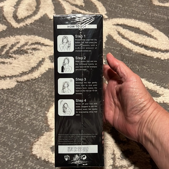 Kaisasa hair dye shampoo. Light brown. New. Plant extract for hair dye. - Picture 2 of 3